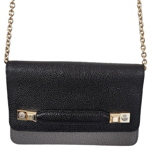 HENRI BENDEL CARLISLE Clutch/Wallet Two Tone (can add chain for crossbody) - Picture 2 of 14